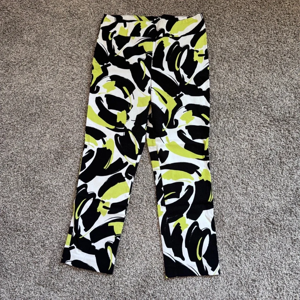 Joseph Ribkoff Abstract Print Mikkennium Pull-On Pants Women's Size 14 MSRP $159